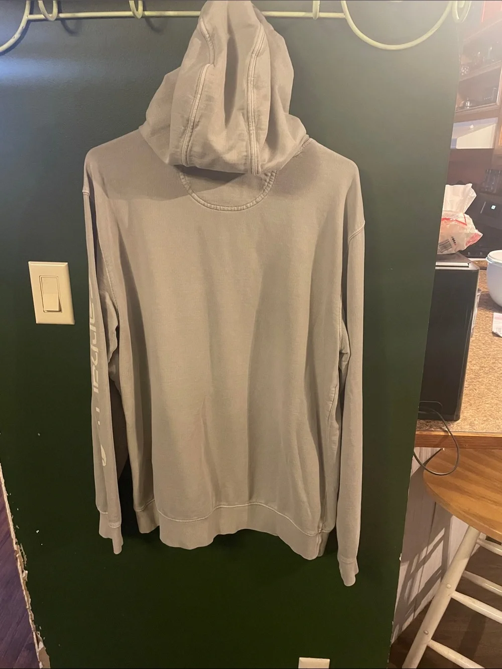 Carhartt Men’s Light Gray Hooded Pullover Hoodie Relaxed Fit Size Medium
